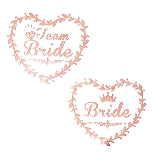 20pcs Team Bride Temporary Tattoos Stickers: