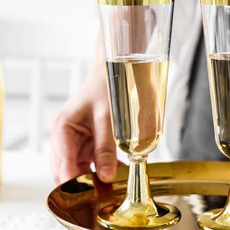 Elegant Disposable Champagne Glasses – Perfect for Any Special Occasion!