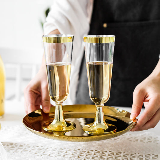 Elegant Disposable Champagne Glasses – Perfect for Any Special Occasion!