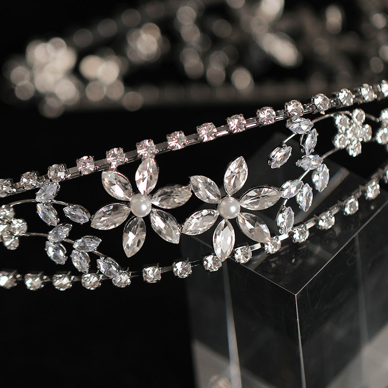 Bridal Crown Headdress Rhinestone Zircon Headband