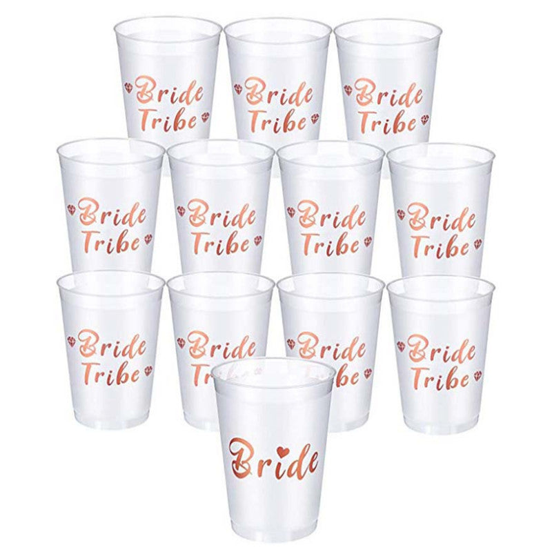 Bachelorette Party Disposable Plastic Cups Set