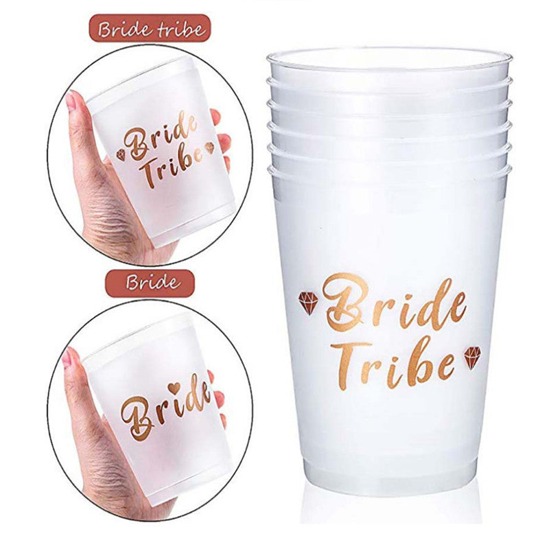 Bachelorette Party Disposable Plastic Cups Set