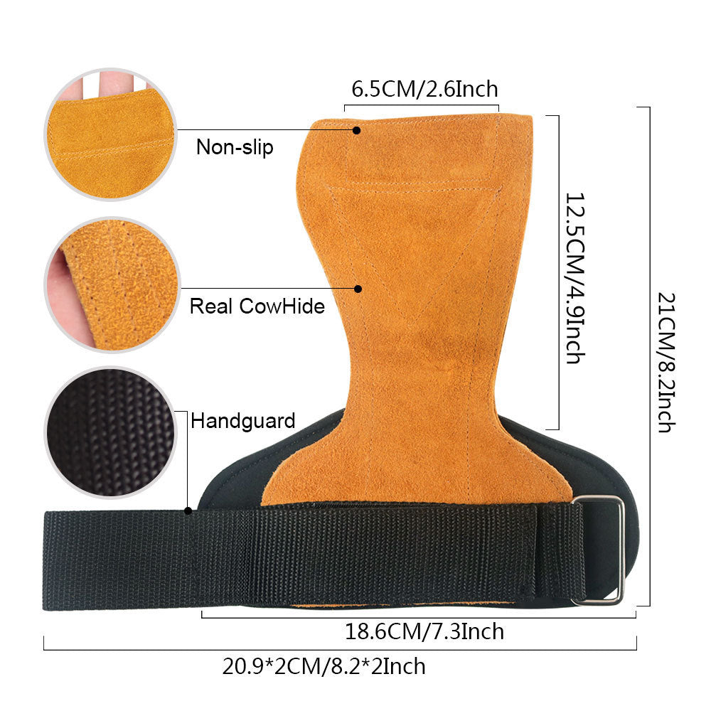 Premium Cowhide Palm Protection for Fitness Enthusiasts