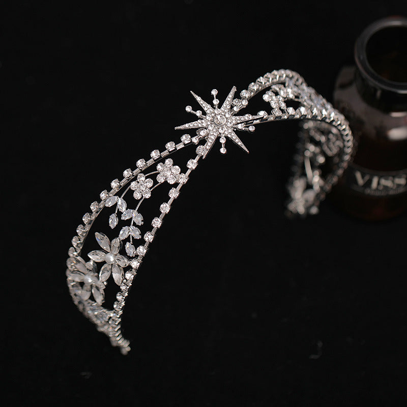 Bridal Crown Headdress Rhinestone Zircon Headband