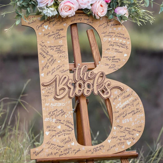 Outdoor Wedding Autograph Book Sign In