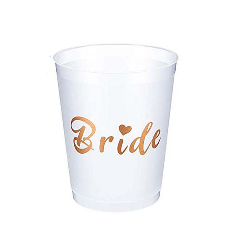 Bachelorette Party Disposable Plastic Cups Set