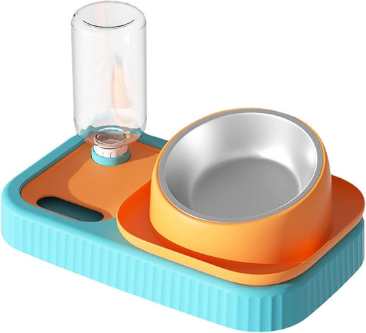 Water Bowl Set for Cat and Dog Double Food Bowls